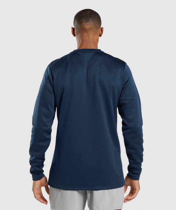 Panske Mikiny Gymshark Arrival Crew Námornícka Modrá | MI2896540